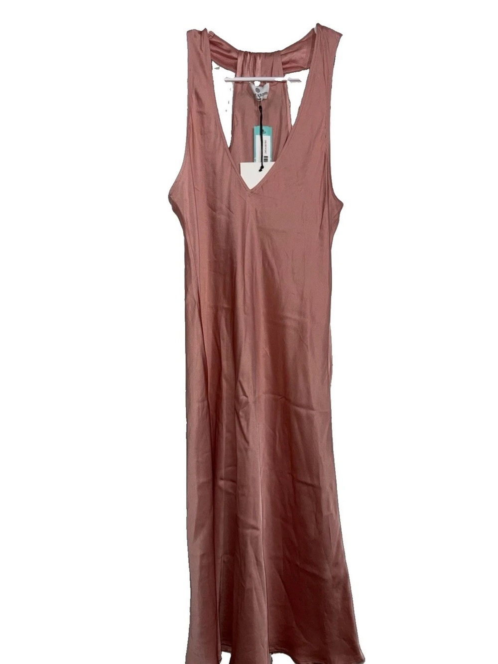 BRAND NEW Chloe Kristyn Nina Slip Dress In Pink Satin Look Size Small